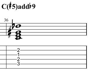 C augmented triad and its tensions