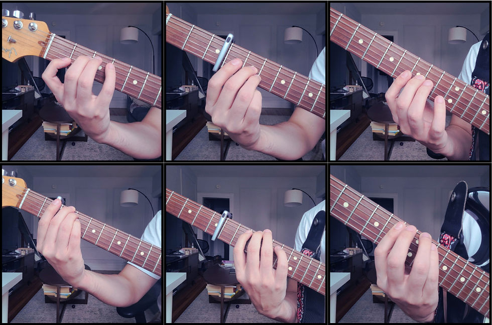 C major chord using just two fingers