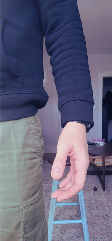 Finger curvature