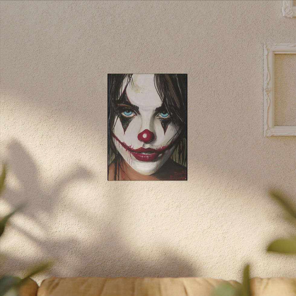 Thumbnail: Joke's on You Canvas — Gothic Wall Art