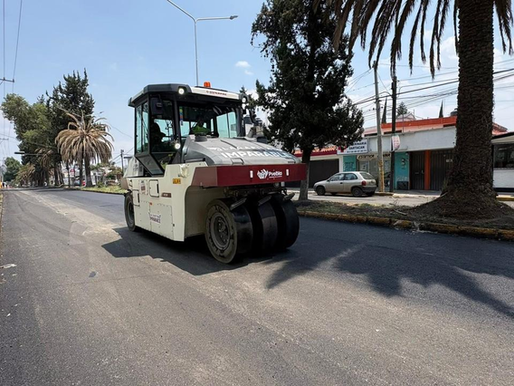 Fortalece Pepe Chedraui vialidades con el Tren Capitalino de Pavimentación