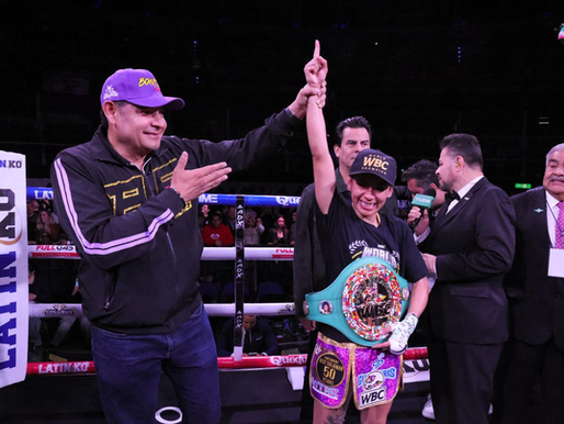 Conquista “La Bonita” Sánchez título mundial en ambiente de fiesta