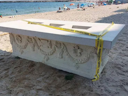 Insólito hallazgo en un bar de playa