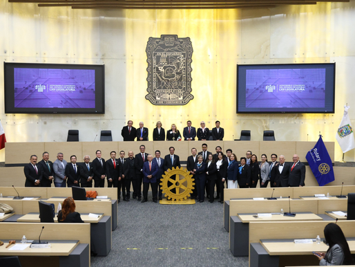 En la sede del Congreso del Estado se conmemoró el 121 aniversario de Rotary International