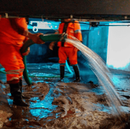 Gobierno de Chedraui efectuó labores de lavado en el Puente de Bubas