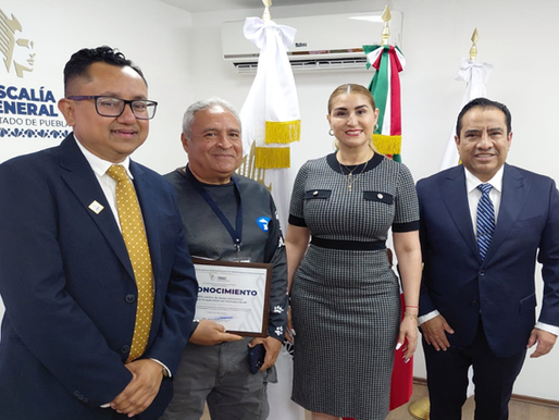 CAETO recibe reconocimiento de la Fiscalía General del estado