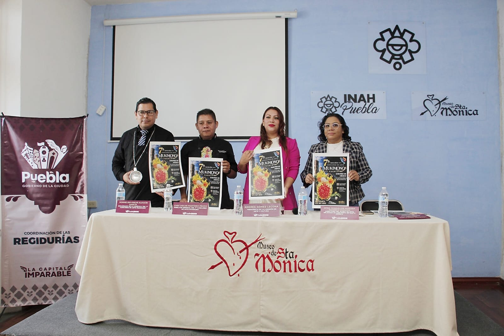 Presentan VII Concurso de Arte Mukimono en el Exconvento de Santa Mónica