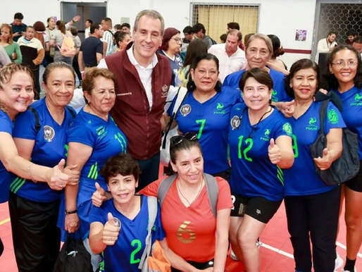 Chedraui sostiene encuentro con equipos poblanos rumbo al Festival Máster de Voleibol