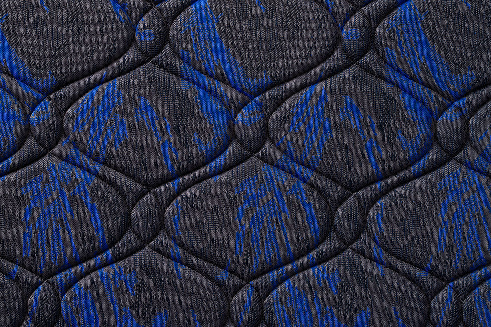 Tejido de punto cosido azul marmo CBK