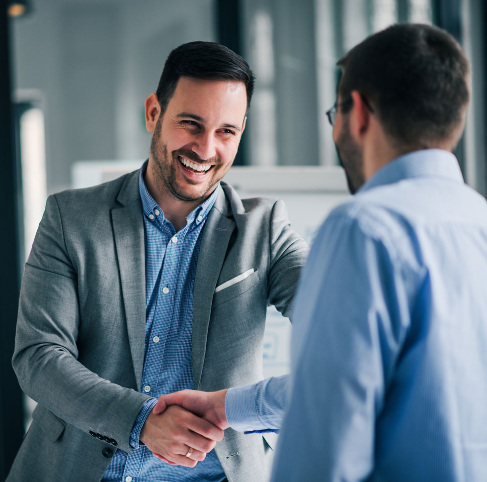 two business men shaking hands