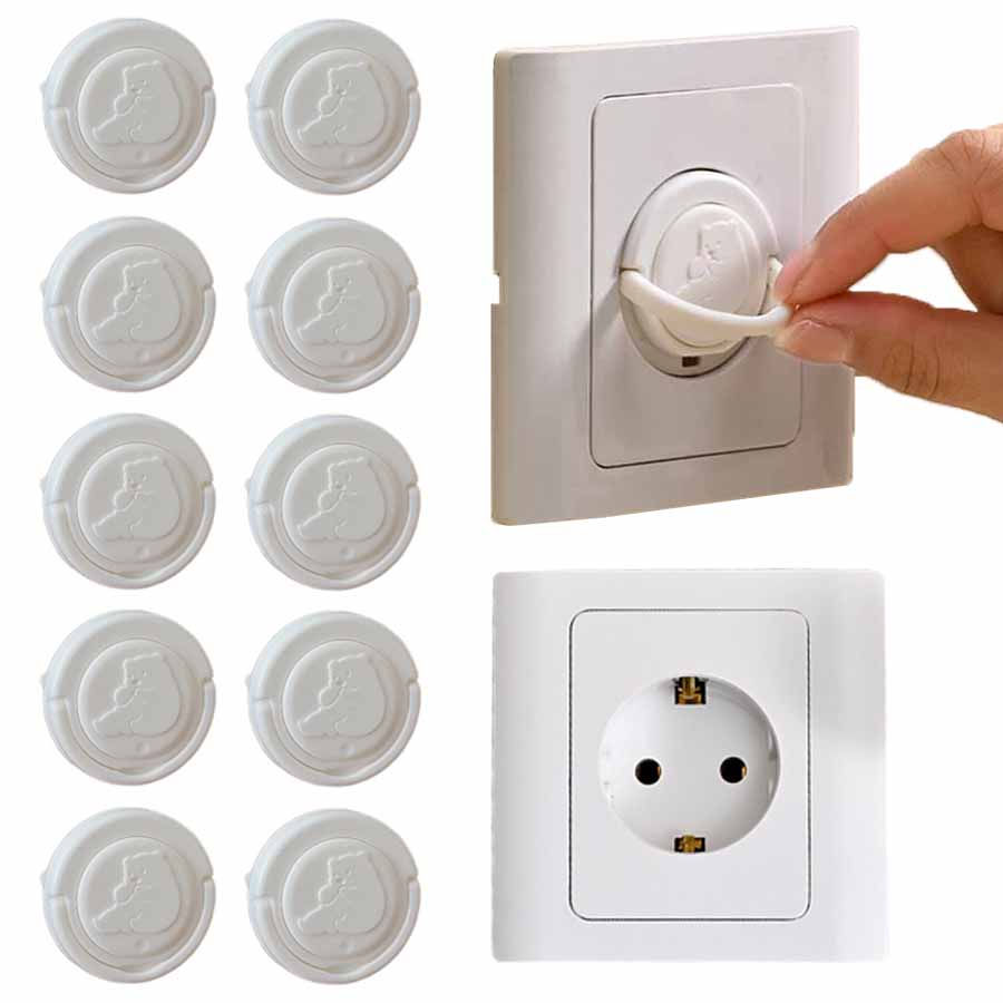 5/10pcs Baby Electrical Safety Socket Protective Cover European Standard Anti-el