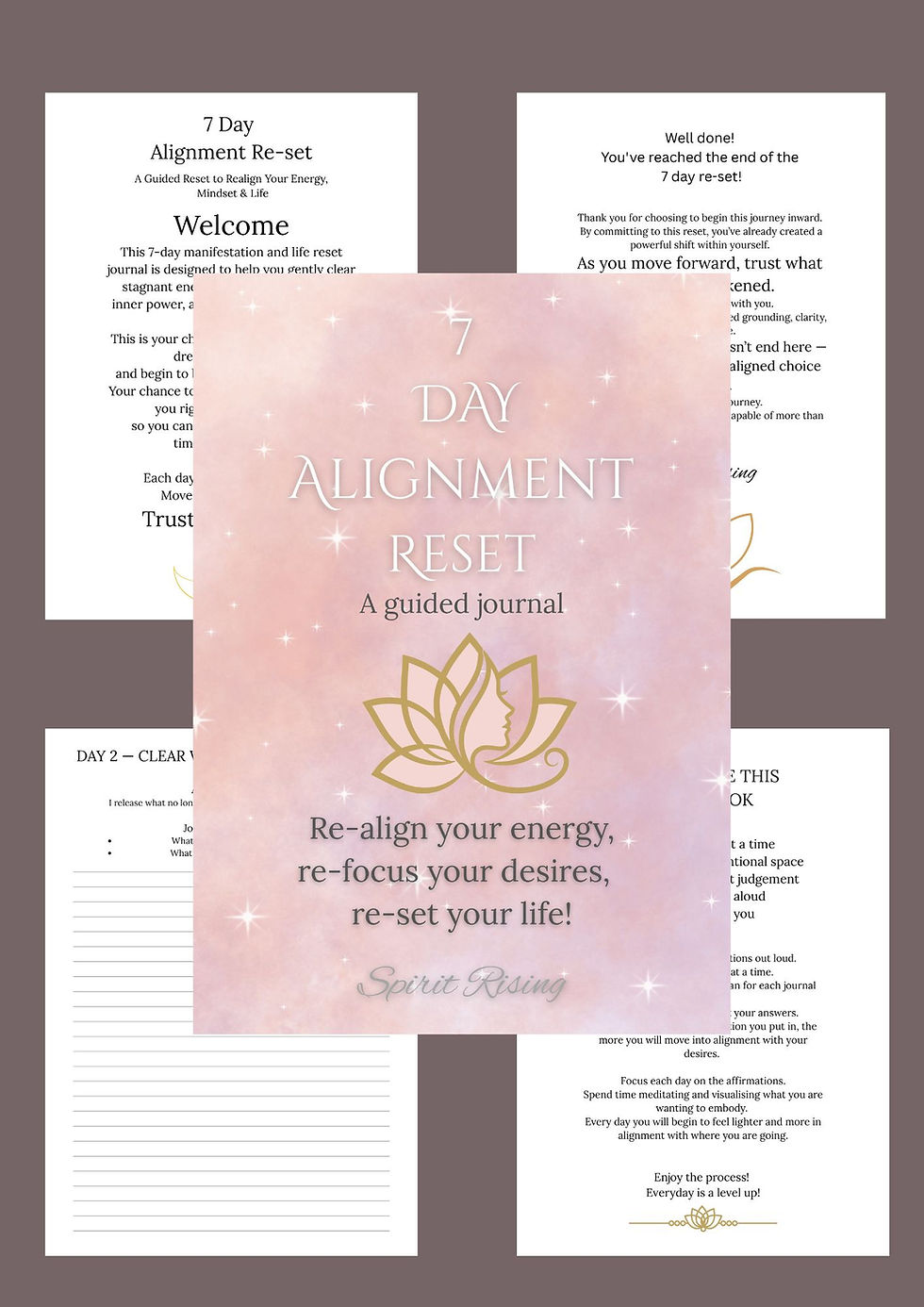 7 Day Life Alignment Reset Guided Journal