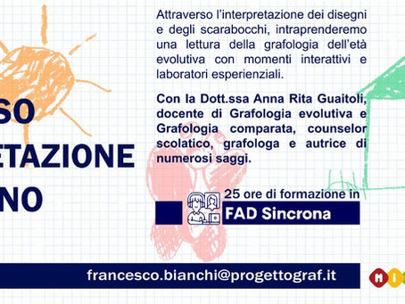 Le iscrizioni chiudono il 12 Febbraio: Capire il bambino attraverso il disegno con la Dott.ssa Guaitoli