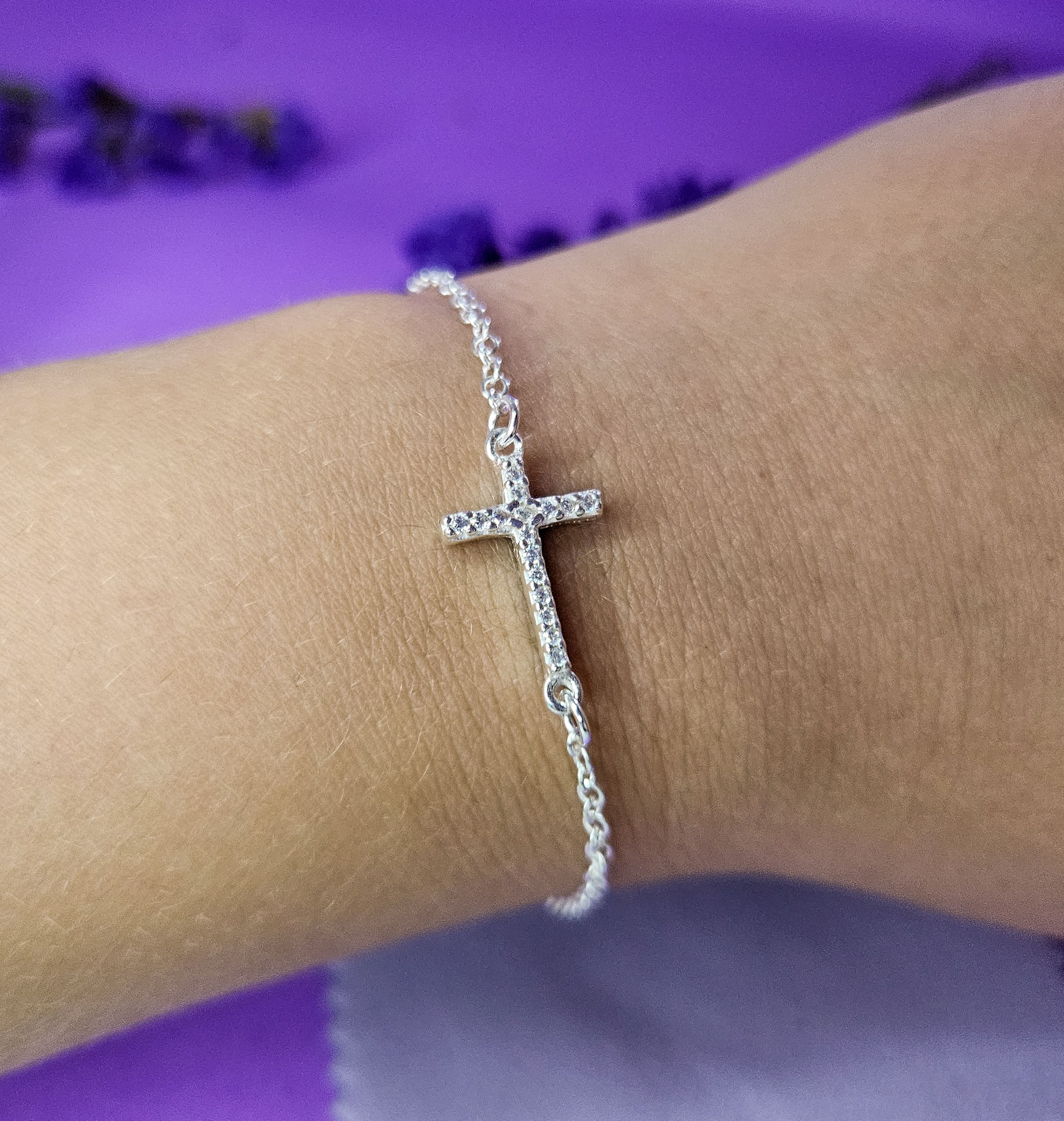 Pulseira Cruz - dupla face