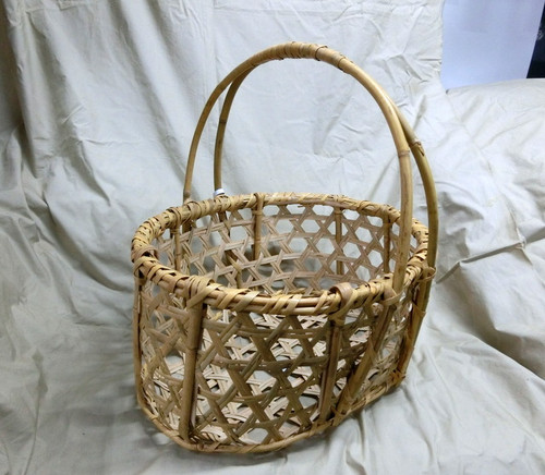 【新品未使用品】戸隠竹細工 竹かご りんご籠　竹細工 りんご籠 | 井上竹細工店