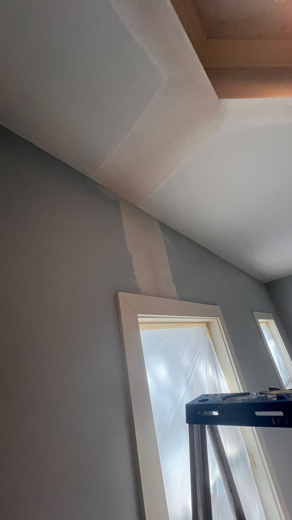 Drywall repair before interior painting in Austin