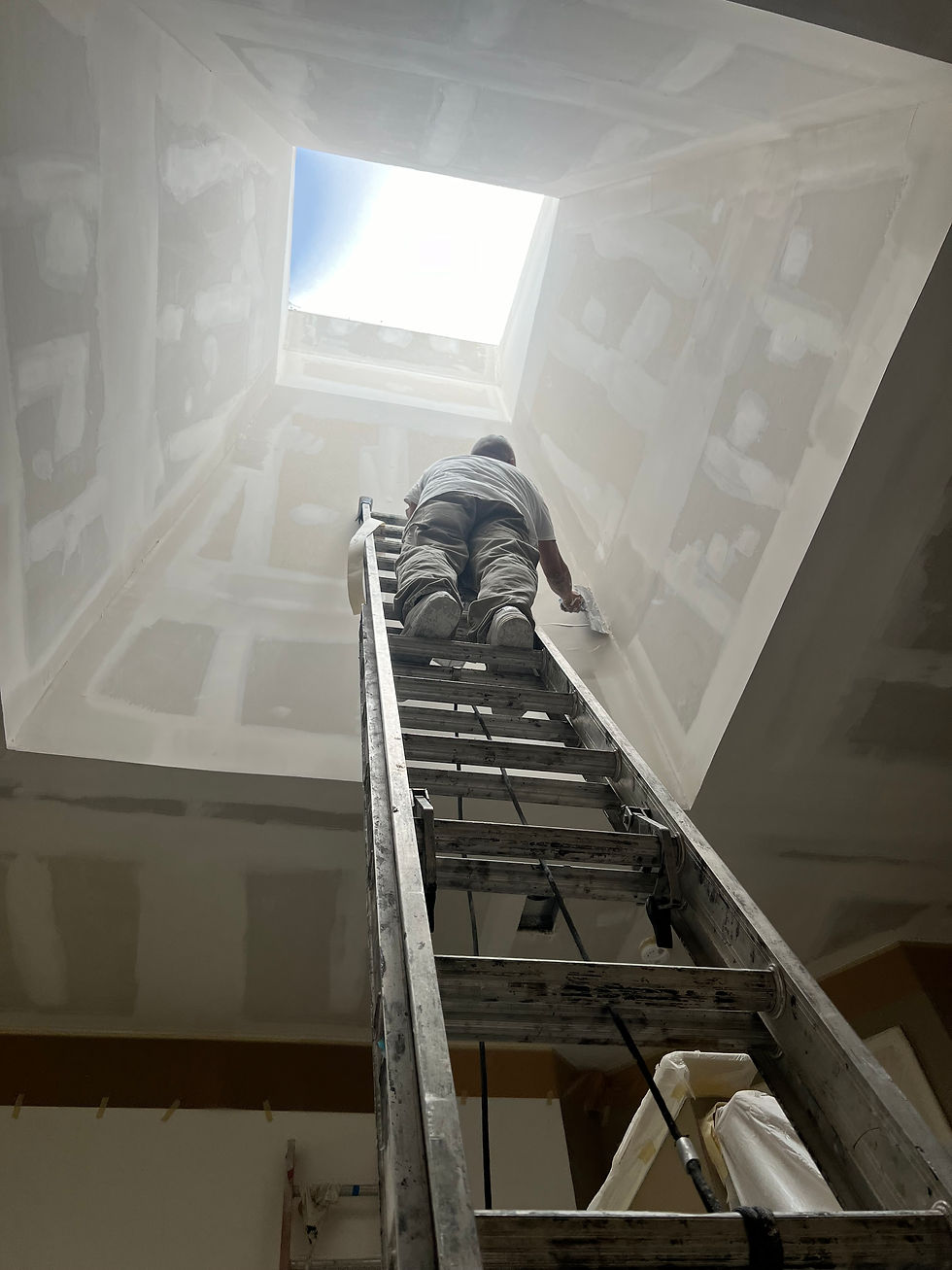 Popcorn ceiling removal before and after