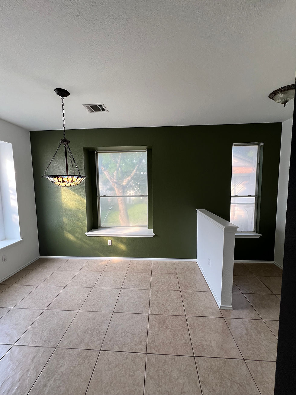 Bedroom wall painting after drywall repair