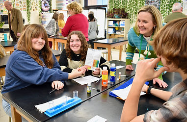 Elysa Hartwid, Danielle Carlson - Kristen Freytag (EEF Board) Jaxson Beetstra - testing wa