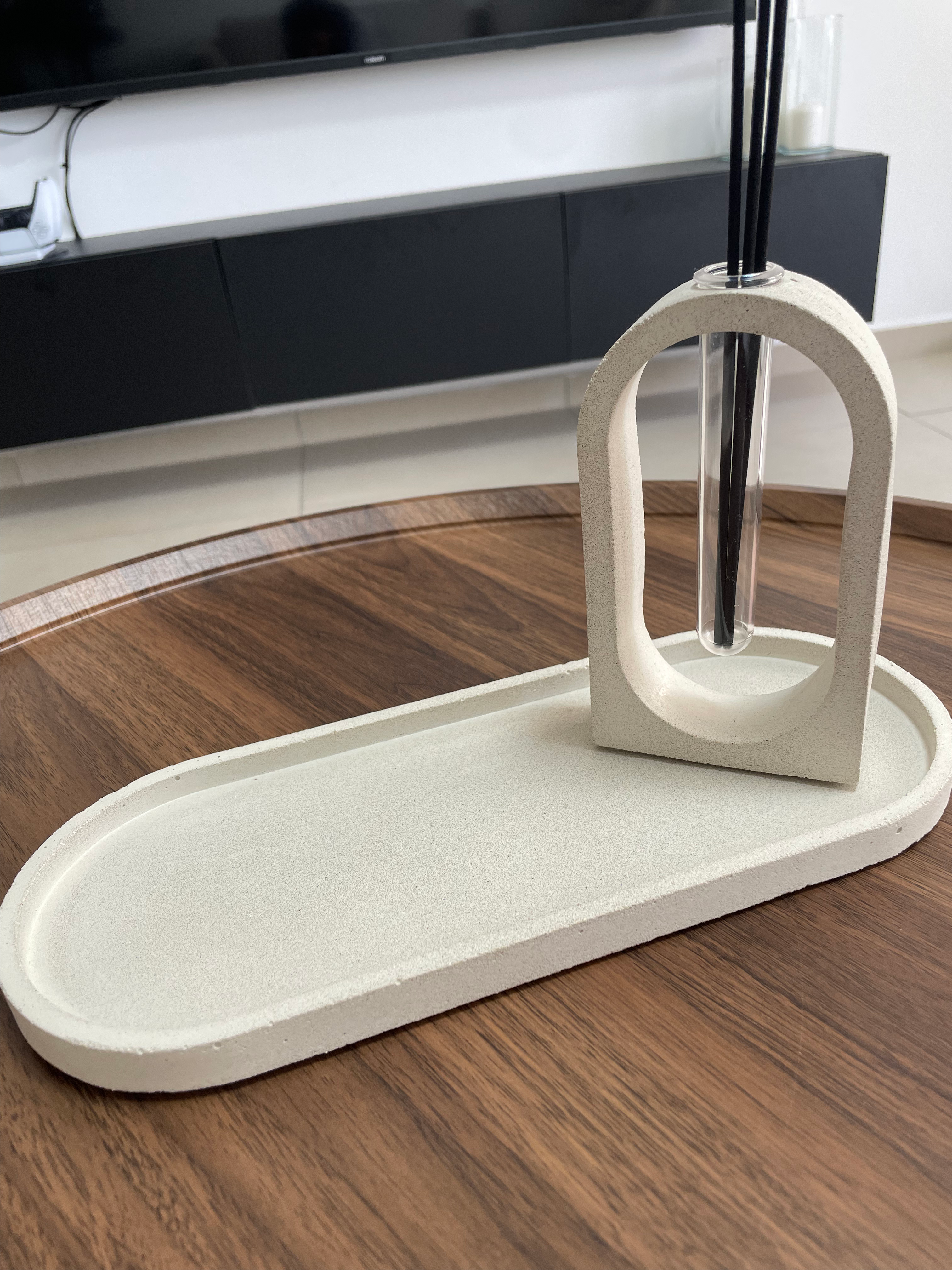 מגש אליפסה מרווחת