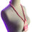 Thumbnail: Handmade Pastel Berry Milk Perler Bead Necklace for Raves and Festivals
