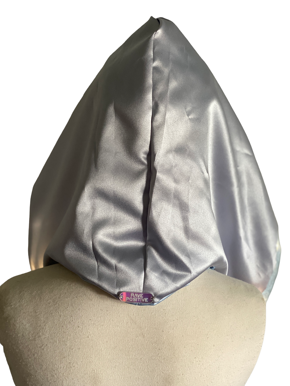 Thumbnail: Light Up Silver And Blue Rave Hood