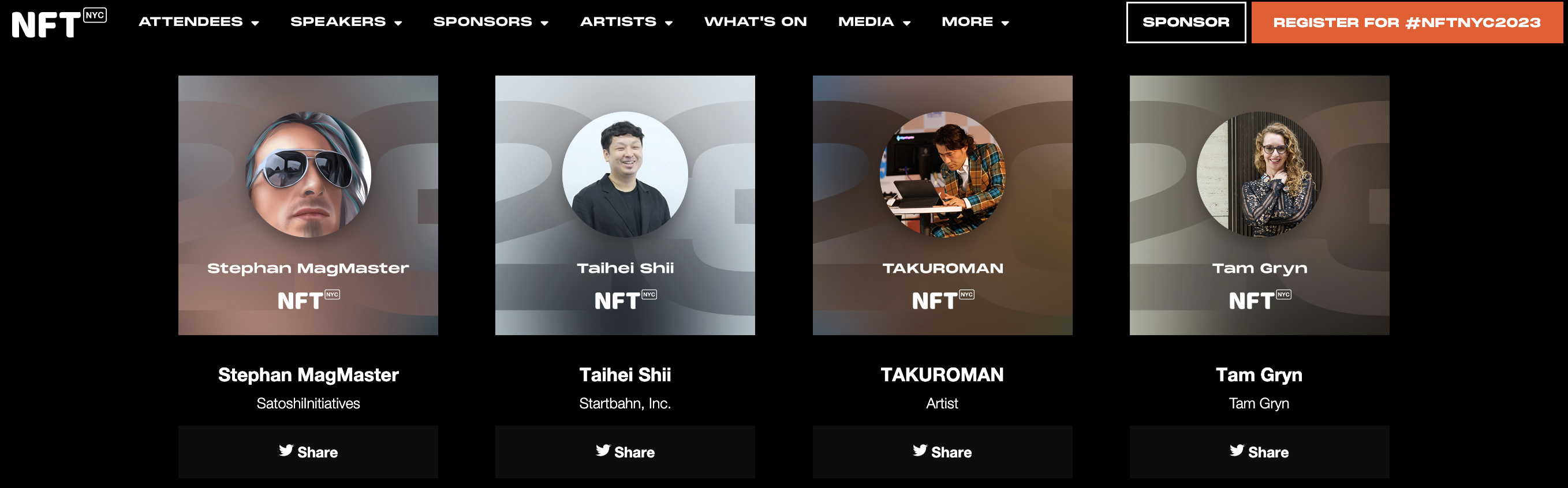 4月12日〜14日、ニューヨークで開催#NFTNYC 2023 にスピーカーとして参加します。作品も展示。