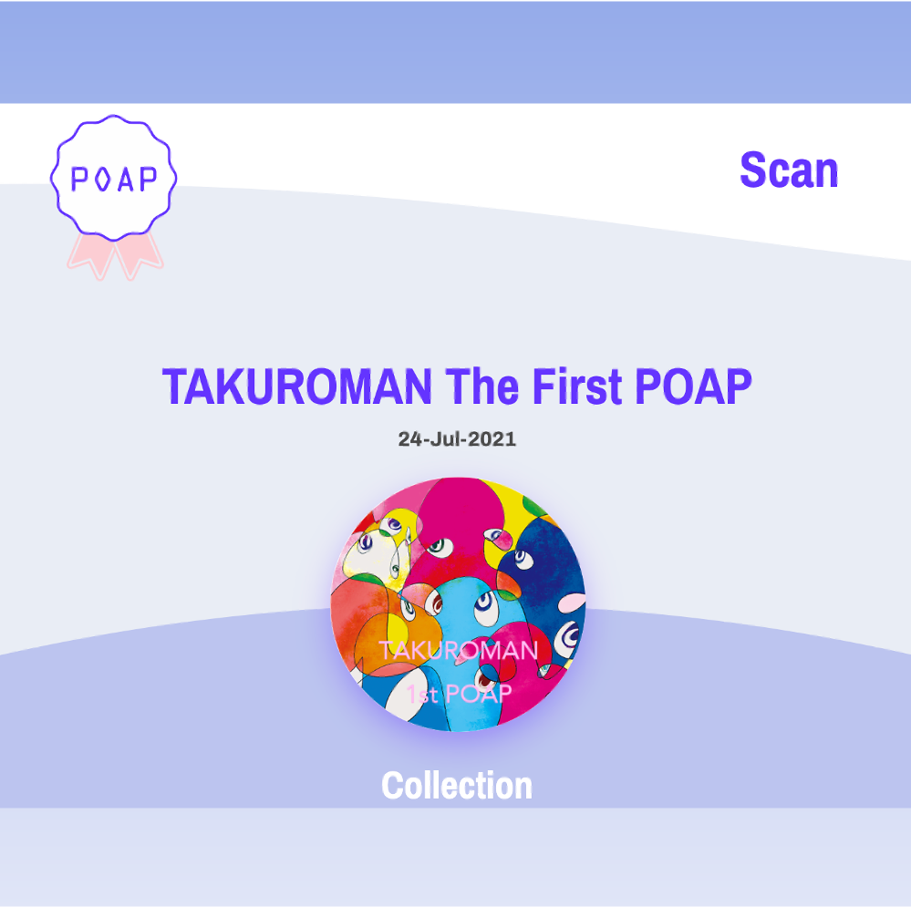 TAKUROMANは36FUJIプロジェクトへの参加記念として初のPOAPを発行しました🎉 （応募多数により終了）