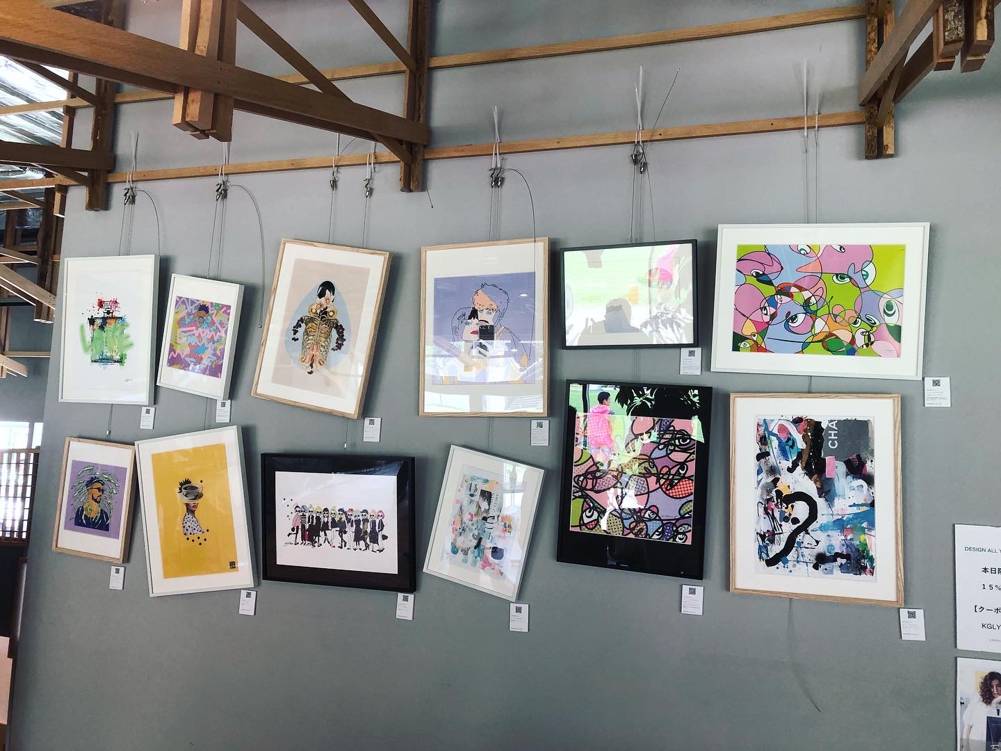 Fancy Art ポップアップイベントにてTAKUROMAN作品が展示されました。