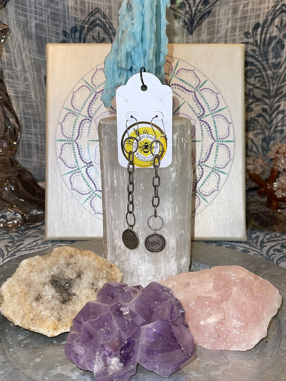 Rustic Coin Earrings