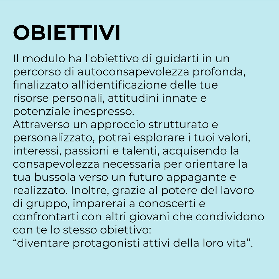 Miniatura: Modulo 1 - CONOSCI TE STESSO
