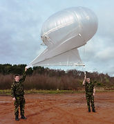 Royal Marines using aerostat