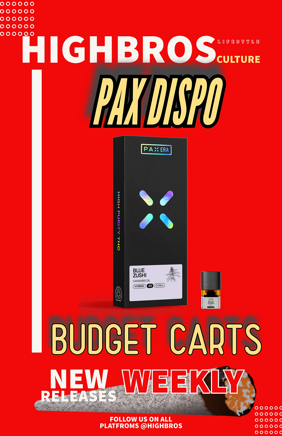 BLUE ZUSHI PAX DISPOABLE