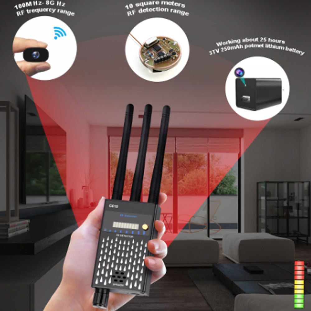 G618 Wireless Signal Detector GPS Anti Listening Anti Peeping Hidden WiFi Camera