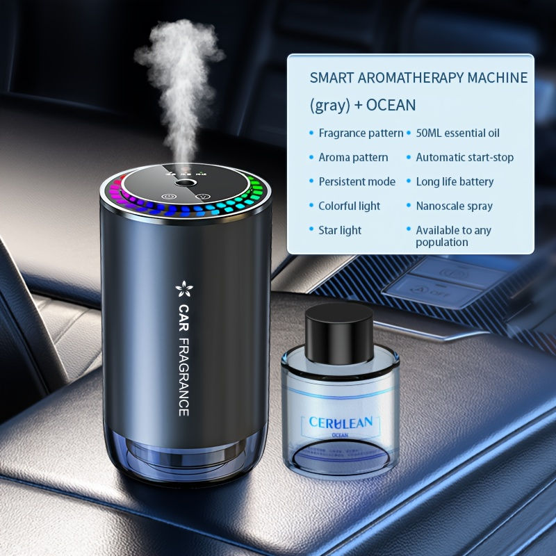 Thumbnail: Car Aroma Diffuser with Perfume, Aromatherapy Oil Diffuser with Projective Star 