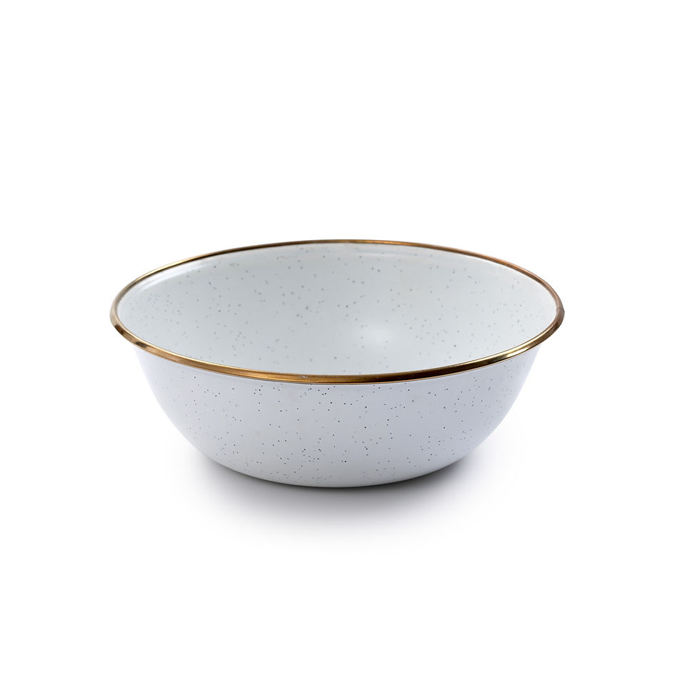 ภาพขนาดย่อ: Barebones Enamel Bowl Egg Shell Set of 2