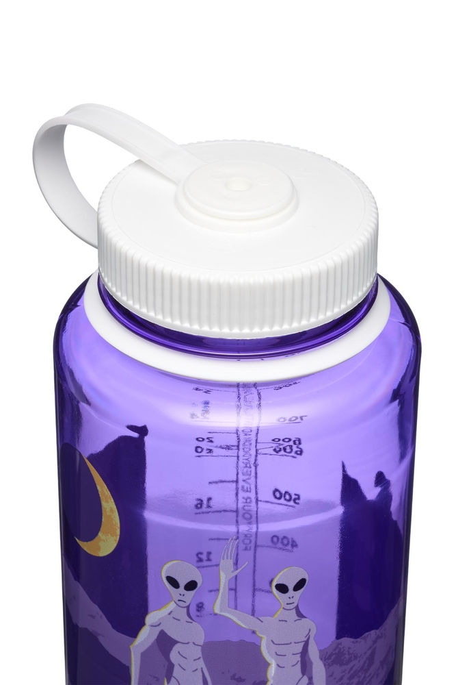 サムネイル： Nalgene 32oz WM Mythical Creatures Bottles Purple With White Aliens