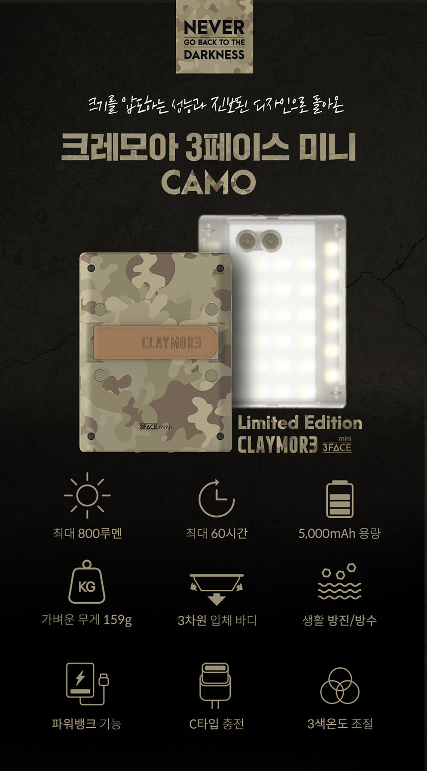 Thumbnail: CLAYMORE 3FACE Mini Limited CAMO Edition