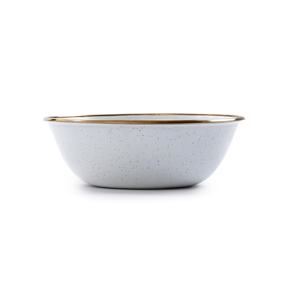 ภาพขนาดย่อ: Barebones Enamel Bowl Egg Shell Set of 2