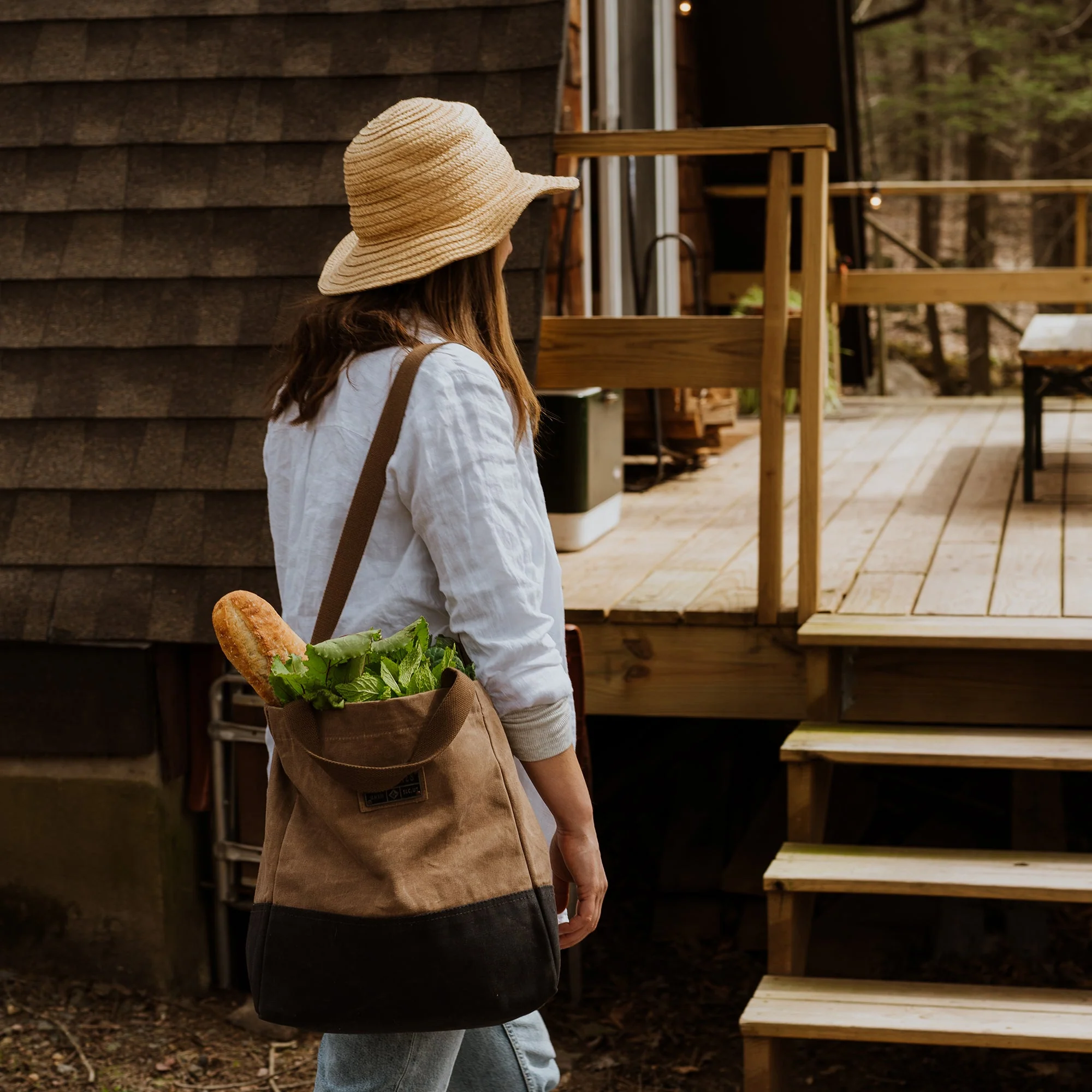 Thumbnail: Barebones Neelum Market Tote Bag Khaki