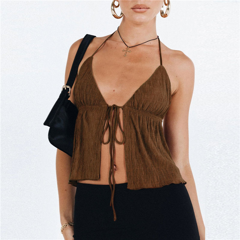 Top Corto Donna con Fiocco – Eleganza Estiva