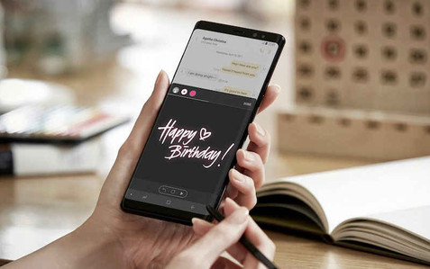 Live Message on NOTE 8