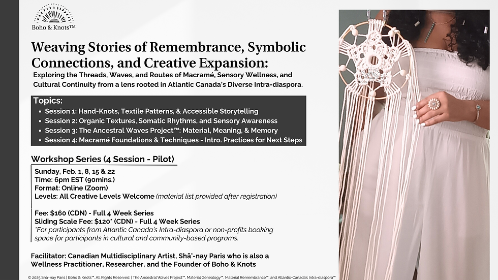 Weaving Stories of Remembrance, Symbolic Connections, and Creative Expansion