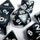 Thumbnail: Basic Black Polyhedral 7-Die Dice Set