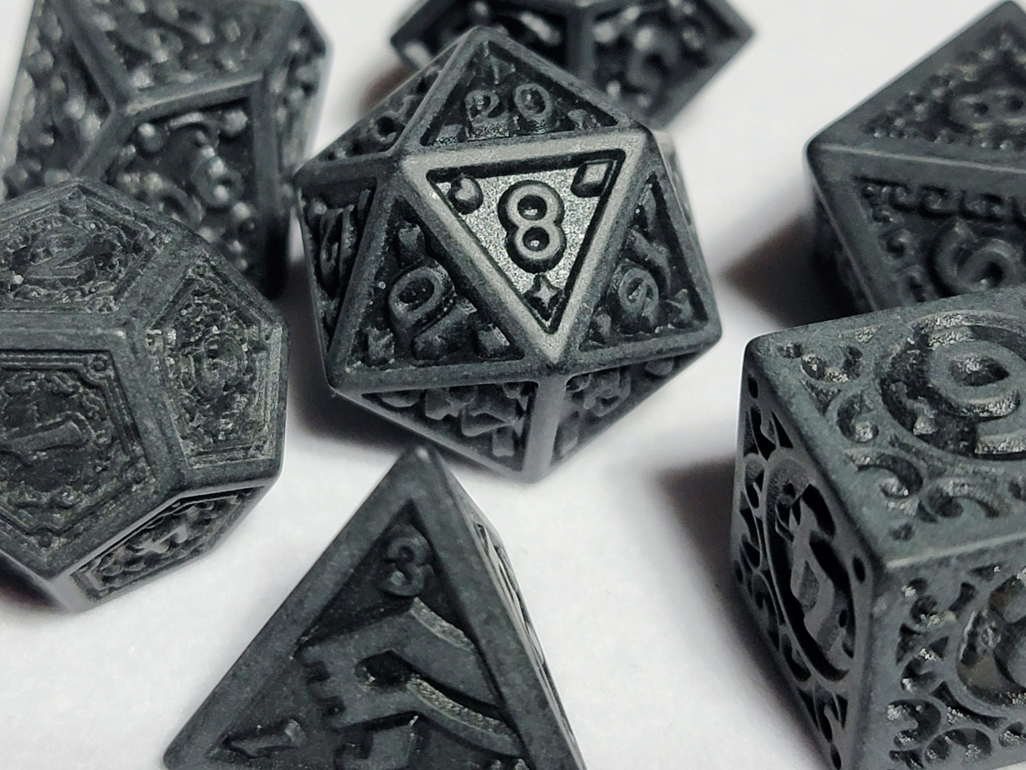 Hellforged Iron Dice Set