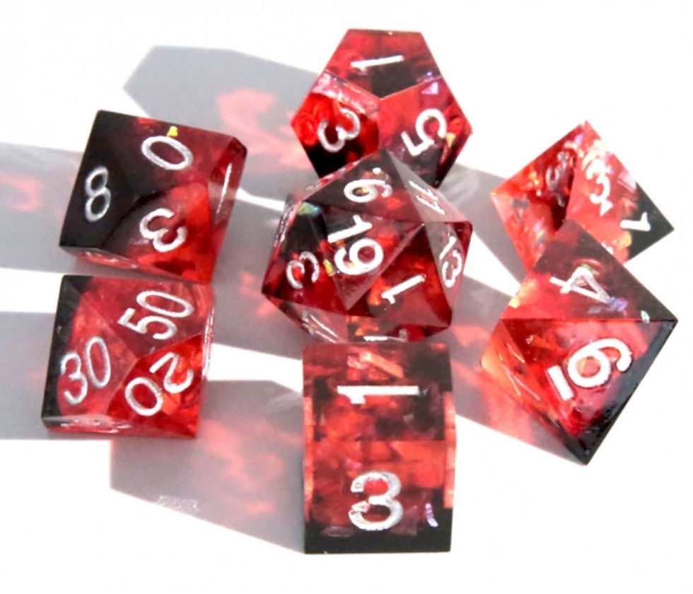 Thumbnail: Vampire Lord Sharp Edged Precision Dice Set