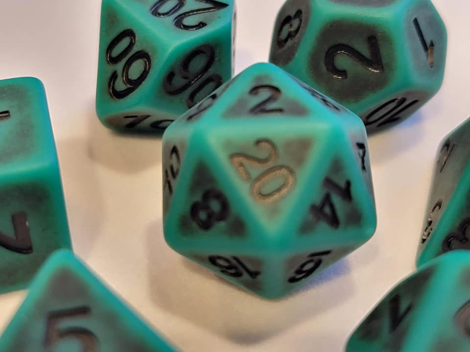 Thumbnail: Cthulhu Green Dice Set