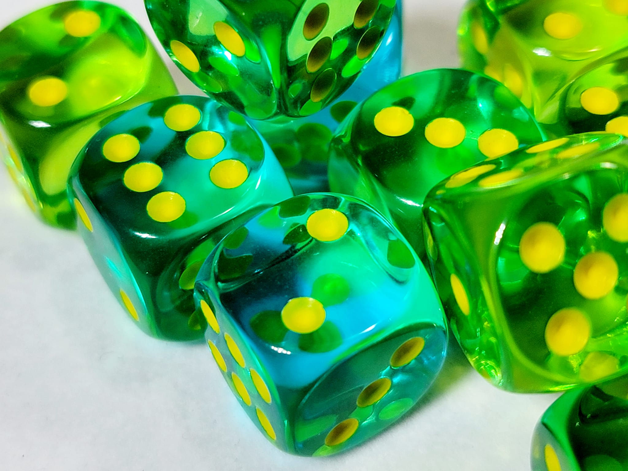 Seafoam Green 12d6 Dice Set