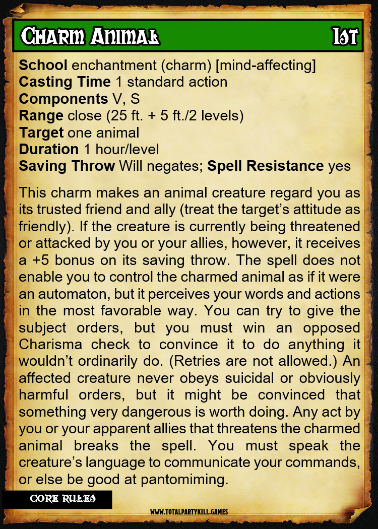 Thumbnail: Druid Spell Deck I (Pathfinder)