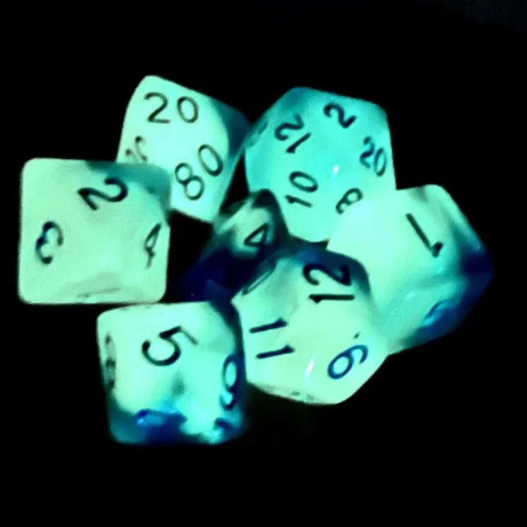 Thumbnail: Blue Nebula Dice Set